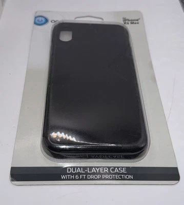 Onn 6-Foot Drop Tested Dual Layer Phone Case For iPhone Xs MAX, Black - Image 1 of 2