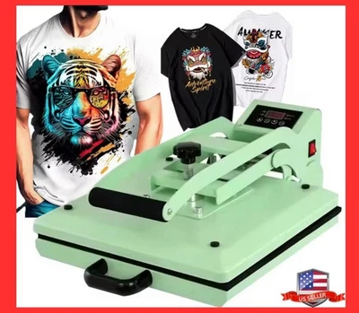 Máquina de prensa de calor 15x15 para camisetas ropa sombreros sublimación transferencia de vinilo Foto 1 de 4