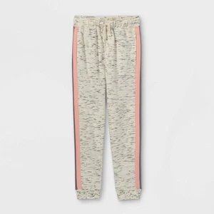 Cat & Jack Boys Size XS Pink/Light Gray Cozy French Terry Knit Jogger Pants, - Picture 1 of 3