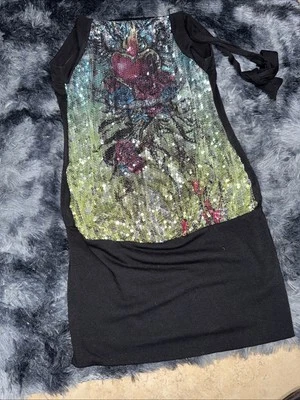 Vestido para mujer Dulce Canela lentejuelas brillantes - negro XS Foto 1 de 4