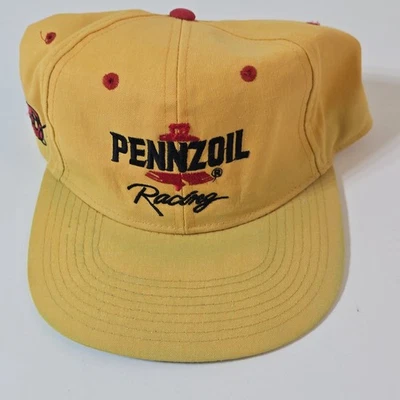 Sombrero ajustable vintage Michael Waltrip #30 Pennzoil Racing Team NASCAR Race 1991 Foto 1 de 4