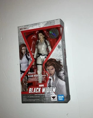 Vendedor dos EUA SH Figuarts Terno de Neve Viúva Negra Branco 100% Completo Usado Bandai - Imagem 1 de 4