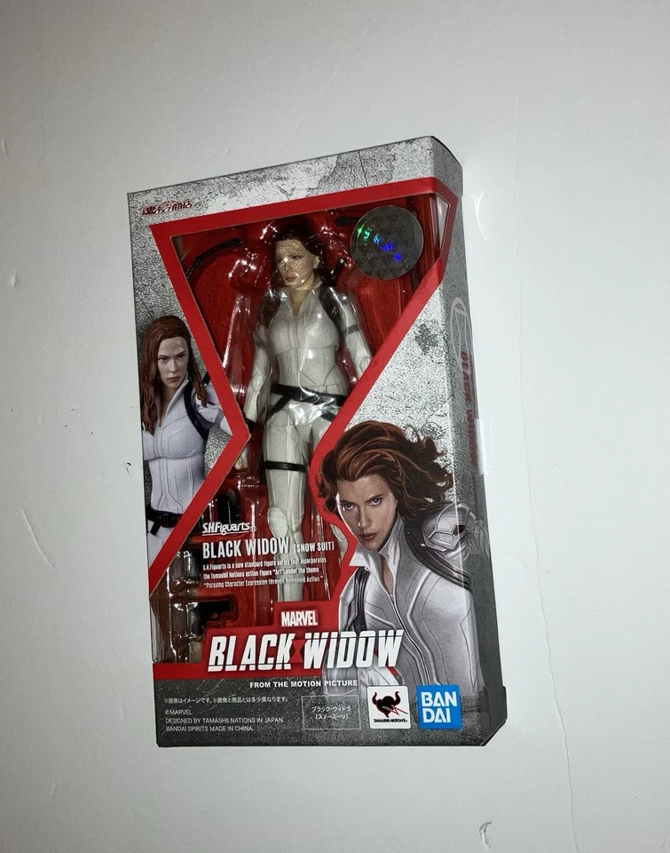 Vendedor dos EUA SH Figuarts Terno de Neve Viúva Negra Branco 100% Completo Usado Bandai - Imagem 1 de 4