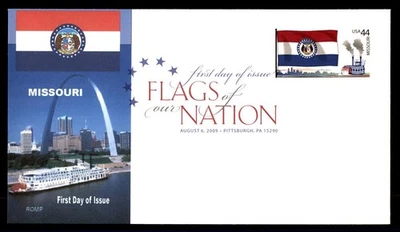 Mayfairstamps US FDC 2009 Pennsylvania Missouri state flag ROMP First Day Cover - Image 1 of 2