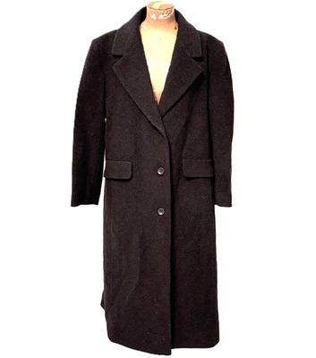 Abrigo largo Forecaster Of Boston para mujer de lana gris cachemir 14 clásico cine negro Foto 1 de 4