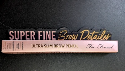 Too Faced SUPER FINE BROW DETAILER Ultra Slim Brow Pencil -Medium Brown- NIB - Image 1 of 3