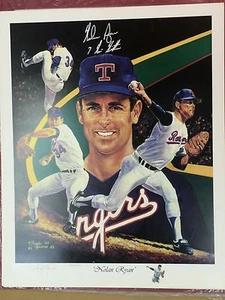 Nolan Ryan REMARQUE Autographed Ryan Foundation Cert. w/ 7 No Hitter inscription - Picture 1 of 6
