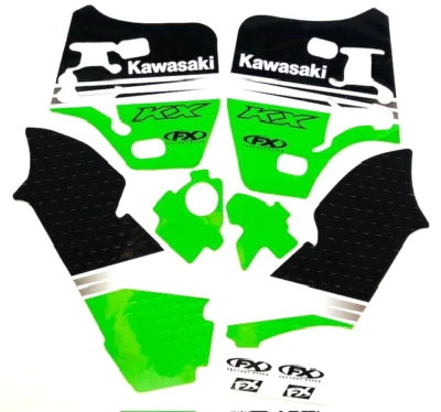 Factory Effex SR3 Graphics Kawasaki KX500 KX 500 88 90 91 92 93 97 99 01 02 04 - Image 1 of 2