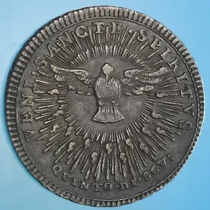 SEDE VACANTE 1/5 SCUDO 1769 ROMA SILVER COIN ARGENTO BB R! COIN COLLECTION - Foto 1 di 2
