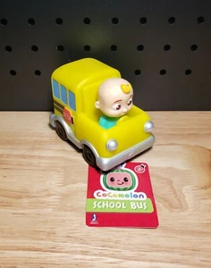 Cocomelon Non Removable JJ Figure & Yellow School Bus 4" Toy Car Vehicle  - Picture 1 of 1
