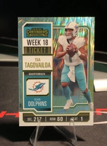 2023 Panini Contenders Week 18 Ticket Tua Tagovailoa 14/18 #64 - Picture 1 of 3