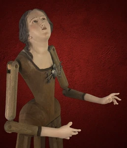 Manichino Devozione Madonna Addolorata 58 cm Interior design Barocco arte sacra - Imagen 1 de 9