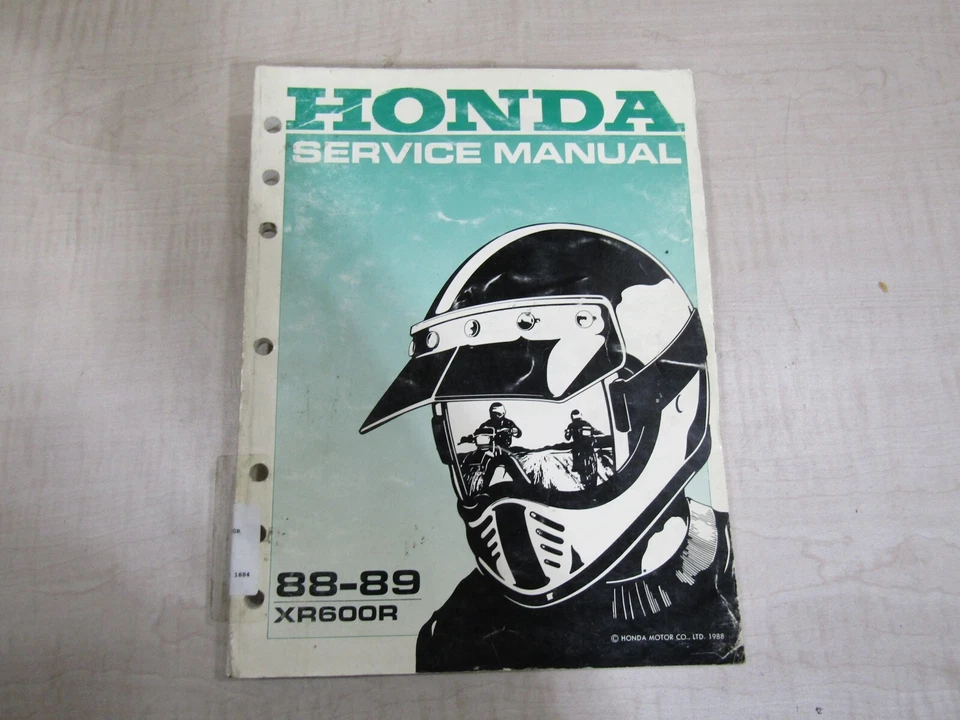 HONDA SERVICE MANUAL 1988-1989 XR600R - Image 1 of 1
