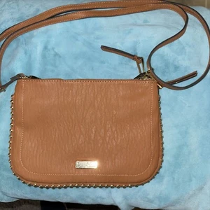 Jessica Simpson Women's Camille Crossbody Cognac With Gold Studs NWT MSRP $88 - Picture 1 of 9