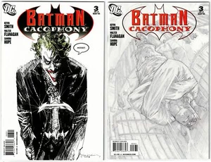 BATMAN CACOPHONY #3 (2009)-2 VARIANTES-1:25 SIENKIEWICZ & 1:50 KUBERT-KEVIN SMITH - Imagen 1 de 1