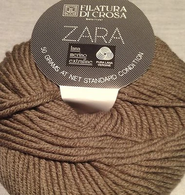 1 Skein Filatura Di Crosa ZARA Yarn Color 1655 50g 136yd 100% Merino Wool Italy  - Image 1 of 3