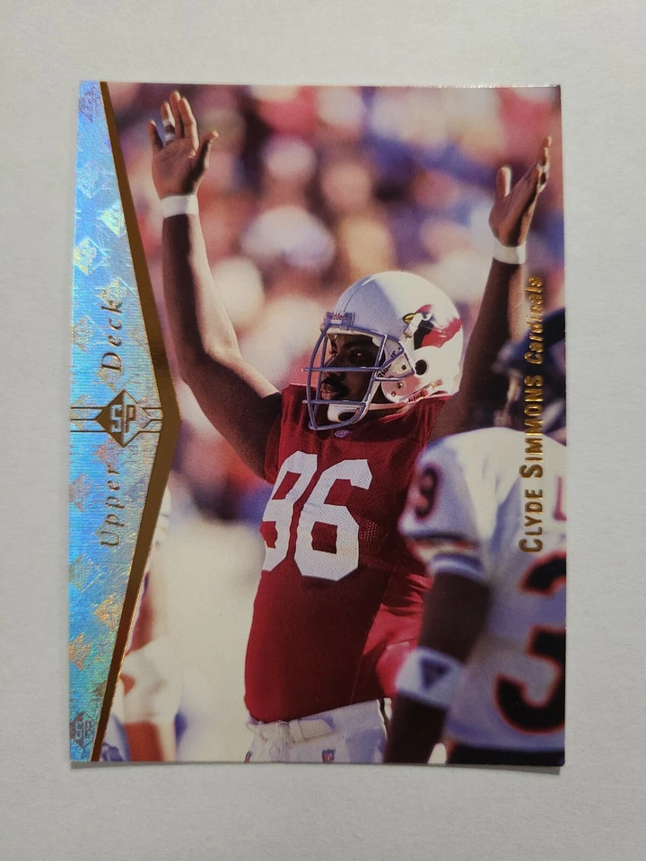 CLYDE SIMMONS 1995 UPPER DECK SP FOOTBALL CARD # 90 E7107 - Image 1 of 1