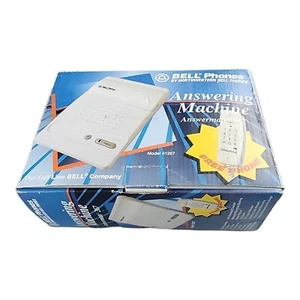 NOS Vintage Bell Phones Northwestern Answering Machine + Wall Mount Phone Casset - Zdjęcie 1 z 7