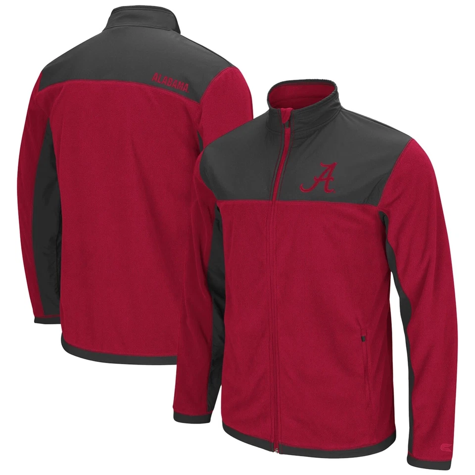 Chaqueta polar polar Colosseum para hombre NCAA Alabama carmesí marea - cremallera completa - talla XL Foto 1 de 1