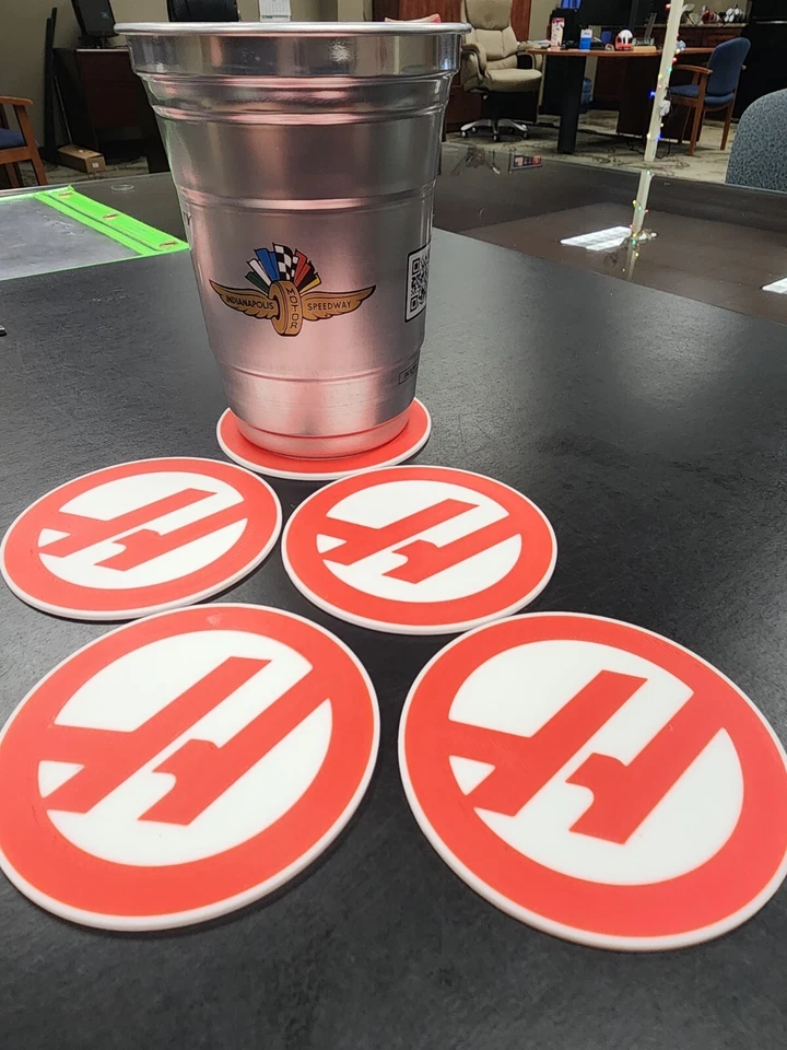 5 pack HAAS CNC COASTERS - Image 1 of 3
