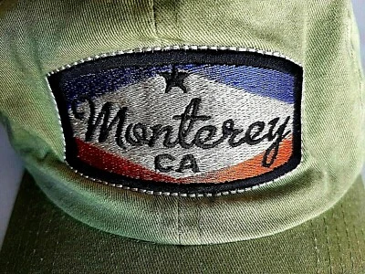 Souvenir Monterrey California Retro Gorra Bordada Ajustable Sombrero Adultos Foto 1 de 4