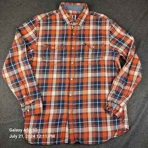 Howe No. 65 Long Sleeve Button Up Plaid Flanel Mens Size XL - Picture 1 of 9