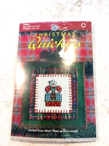 Christmas Quickie Counted Cross Stitch Mrs. Santa Ornament Kit to Make, instruct - Picture 1 of 7
