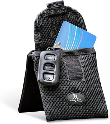 NEW! Running Buddy Magnetic Buddy Pouch Pocket 4"x4" Mini Black Bounce Free - Image 1 of 4