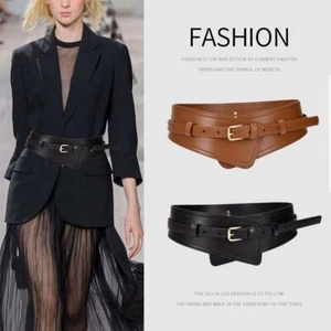 Girls Slimming Sweater Overcoat Belts for Women Pu Leather Apparel Accessories - Picture 1 of 29