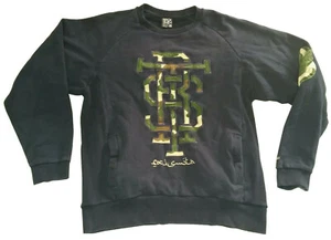 Rocksmith crewneck sweatshirt men sz L camo/navy - Foto 1 di 10