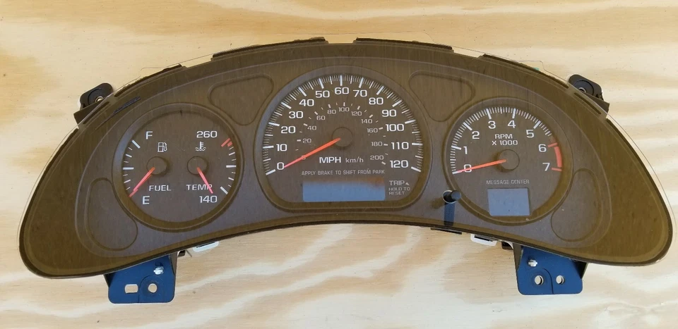 2000 01 02 03 04 2005 Rebuilt Impala Monte Carlo 4 Gauge Cluster w Tach Exchange - Image 1 of 1