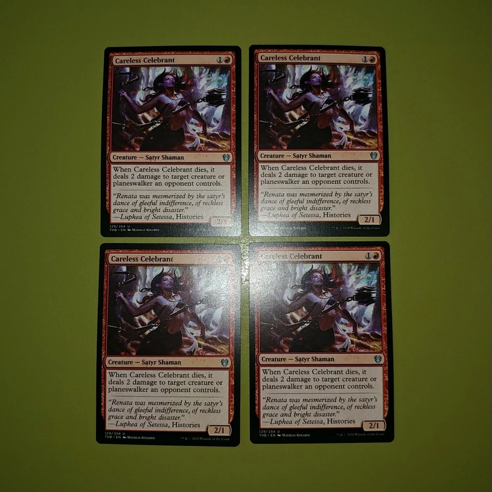 Careless Celebrant x4 Theros: Beyond Death 4x Playset Magic the Gathering MTG - Image 1 of 1