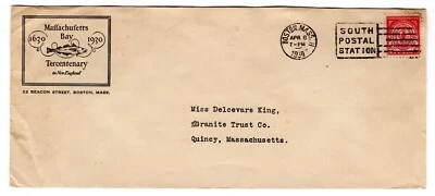 #682 Massachusetts Bay Colony 1930 FDC - Planty #2b Very Scarce - Image 1 of 2