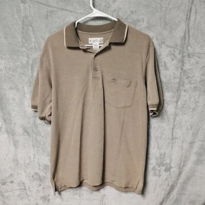 Grand Slam Polo Shirt Cotton Beige Pocket Golf Penguin Size Medium M - Picture 1 of 4