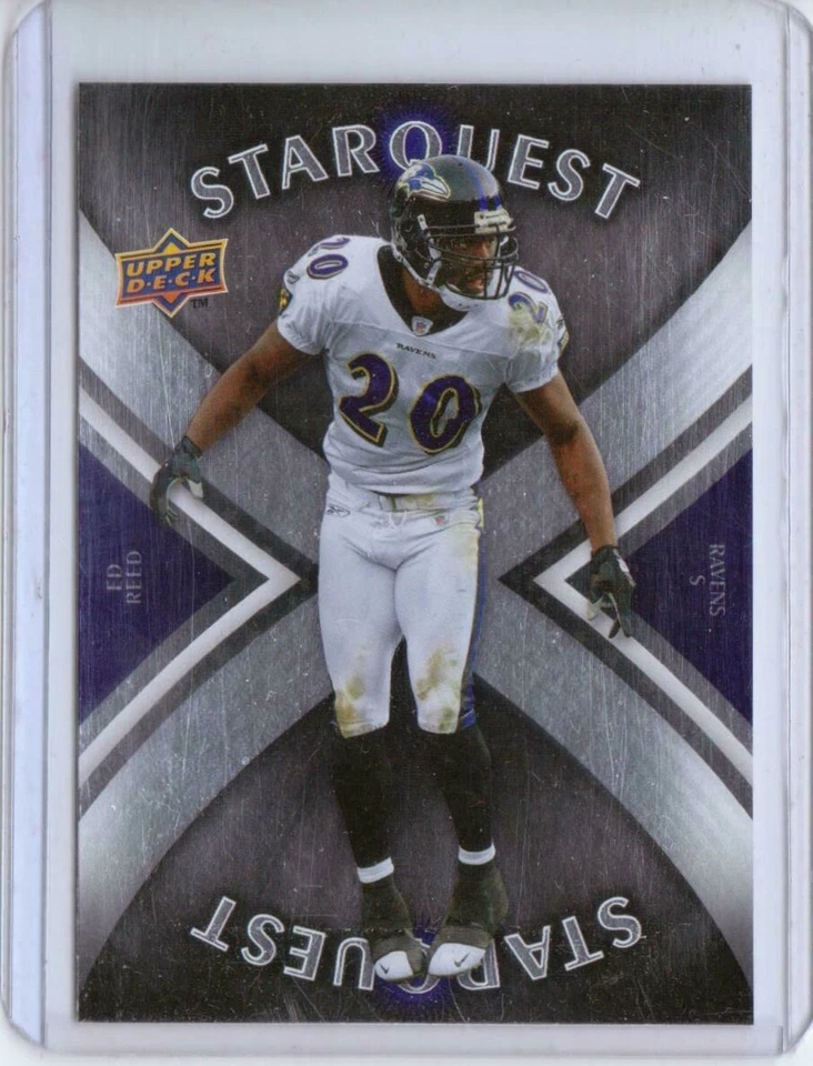 2008 Upper Deck StarQuest Silver Board #SQ12 Ed Reed - Baltimore Ravens - Image 1 of 1