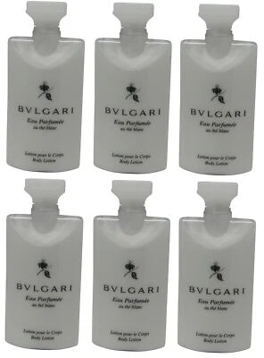 Lote de 6 botellas de té blanco Bvlgari au the blanc ea 2,5 oz. Foto 1 de 2