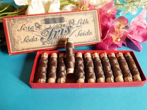 14G Superb Complete Box 12 Natural Silk Spools Iris Zwicky Gray No. 1007 - Picture 1 of 5