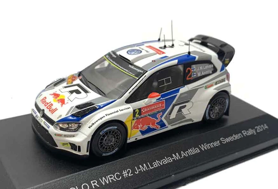 1/43 VOLKSWAGEN POLO WRC #2 WINNER SWEDEN 2014 LATVALA ANTTILA WHITEBOX WBR024 - Immagine 1 di 1