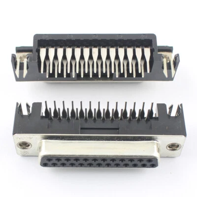 5Pcs ACON D-SUB 25 Pin Female Right Angle PCB Connector Adapter DBR41-251F315 - image 1 of 4