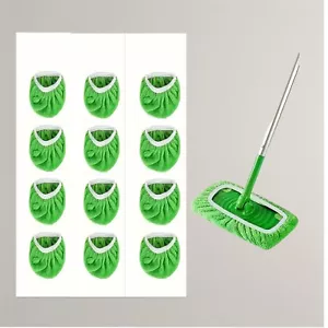 12 Microfiber Mop Pads For Swiffer Sweeper Pads Refills, Reusable Pads Only - Picture 1 of 3