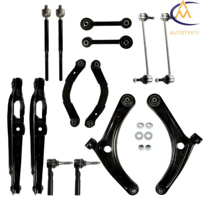 Brazos de control delanteros traseros Tierods barras estabilizadoras 14 piezas para Jeep Compass Patriot 2007-16 Foto 1 de 4