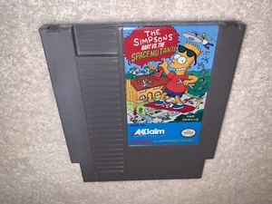 The Simpsons: Bart vs. Space Mutants (Nintendo NES) Authentic Game w/Manual Exc - Picture 1 of 4