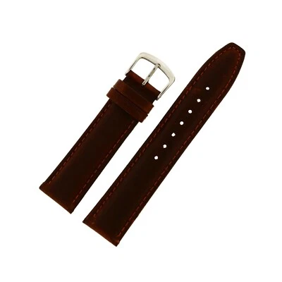 HADLEY ROMA 20MM BROWN OIL-TAN LEATHER WRISTWATCH STRAP MS881 - Image 1 of 3