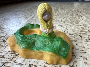 Vintage 70er Jahre EVENFLO Rafties Meerjungfrau Figur und Insel - Pool Badespielzeug - Bild 1 von 3