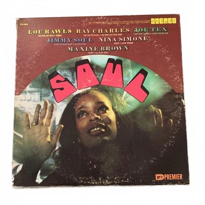 Vintage Soul Compilation Vinyl LP Lou Rawls Ray Charles Nina Simone - Image 1 of 2