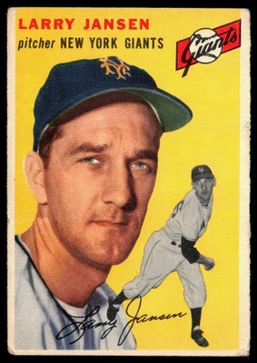 Larry Jansen 1954 Topps #200 - Image 1 of 2