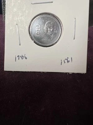 Мексика мини 10 песо 1986 монета Мигель Идальго 🇲🇽 10 песо мексиканская монета 1561 - Изображение 1 из 2