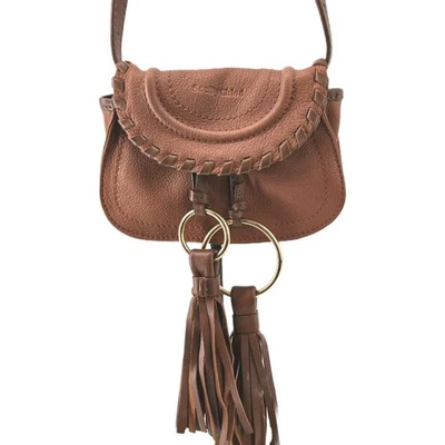 See By Chloe Polly mini bolsa de couro conversível tiracolo bolsa de cinto ponto chicote - Imagem 1 de 4