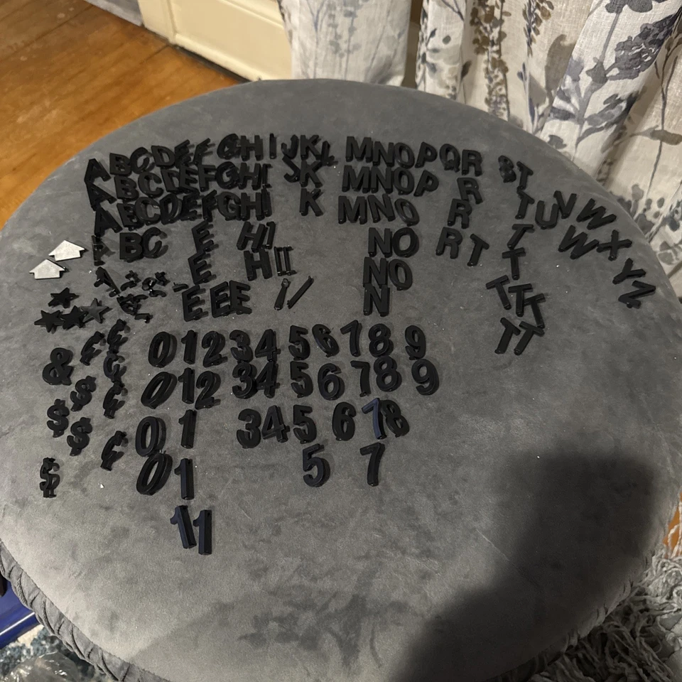 150 Piezas Letras Acrílicas Alfabeto Pastel Topper 0-9 Números Foto 1 de 1