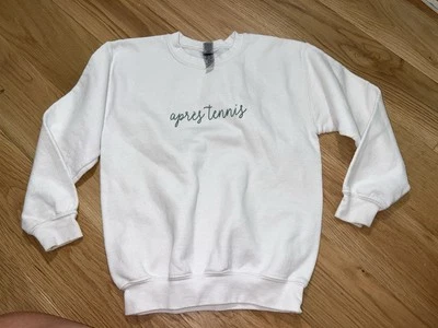 Sudadera y Camisa Camiseta Apres Tenis Tema Niñas Talla 6-8 10-12 Pequeña Mediana Foto 1 de 4